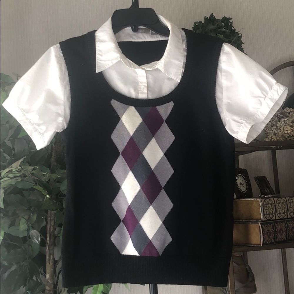 Apt 9 Womens Top/Vest Combo